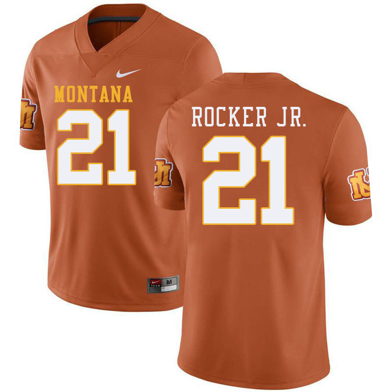 Montana Grizzlies #21 Stevie Rocker Jr. College Football Jerseys Stitched Sale-Throwback